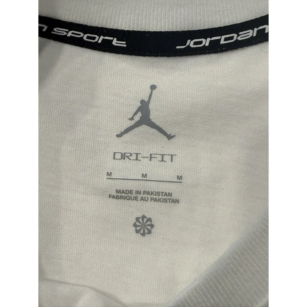 Jordan Sport Dri-FIT Jumpman T-Shirt White Men's Medium HJ2862-102